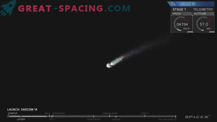 Satelliidi edukas käivitamine ja SpaceX raketi maandumine