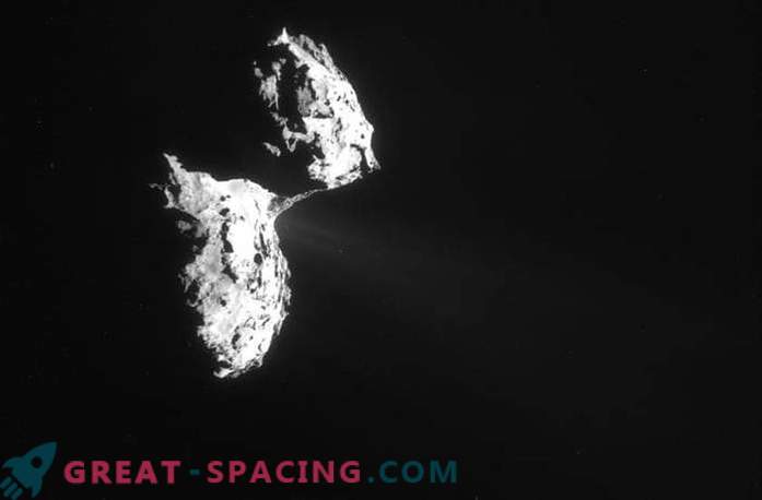 Rosett tõmbab komeetist väljuvaid gaasivooge