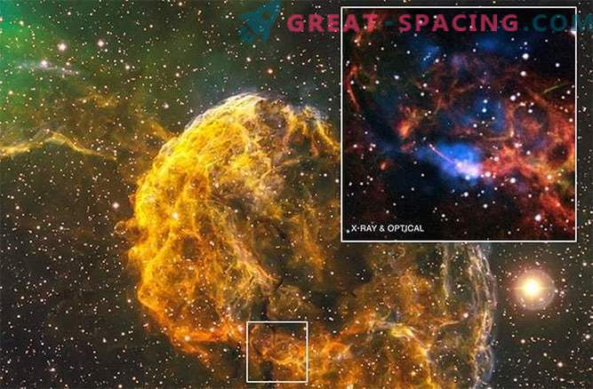Salapärane pulsar ja udu on sündinud ühest supernovast