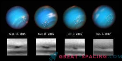Hubble vaatab Neptunuse kummalist tormit