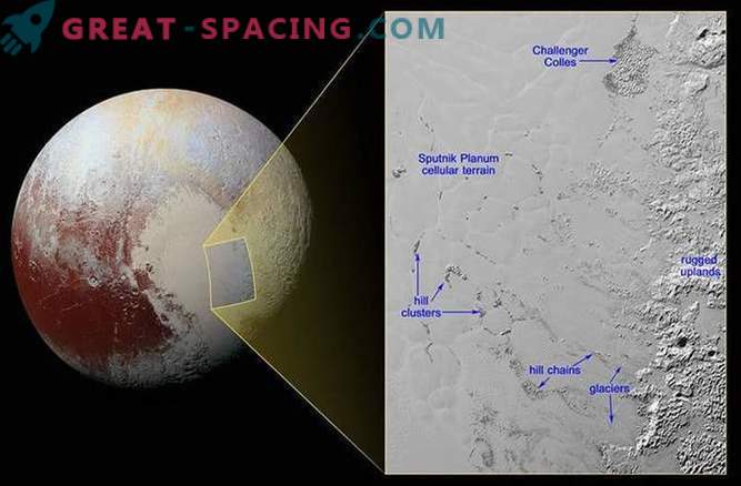 Hämmastavad Pluto jäämäe mägede ujukid