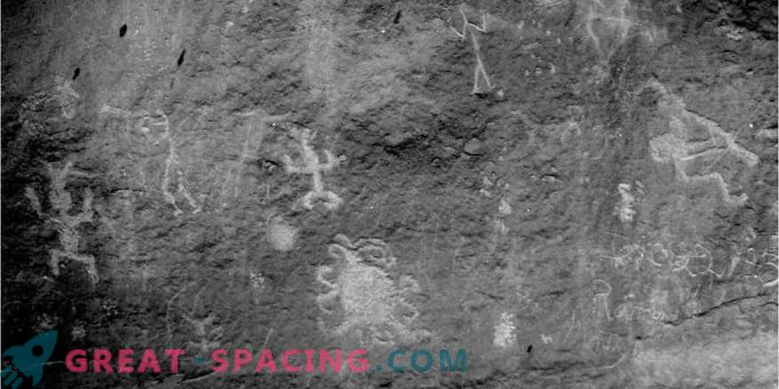 Chaco kanjoni petroglüüf võib kuvada iidse täieliku varjundi