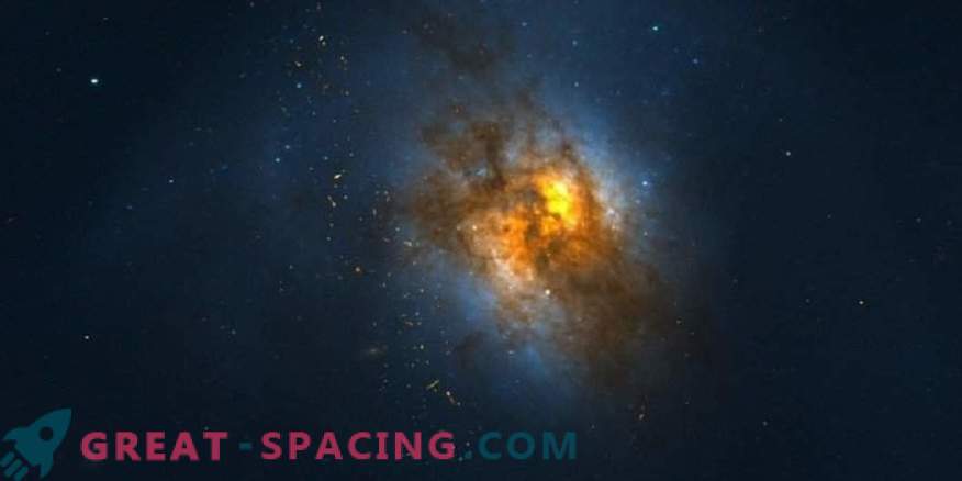 Ultra-helge infrapuna-galaktika demonstreerib tugevalt ioniseeritud gaasi väljavoolu
