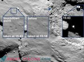Võib-olla püüdis Philae kraateri servale ja lendas komeedi varju poole!