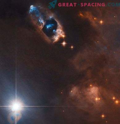 Hubble'i teleskoob haarab vastsündinud tähe lähedale gaasilisi esemeid