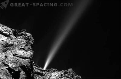 Comet Rosetta on täna säravama joa välja visanud.
